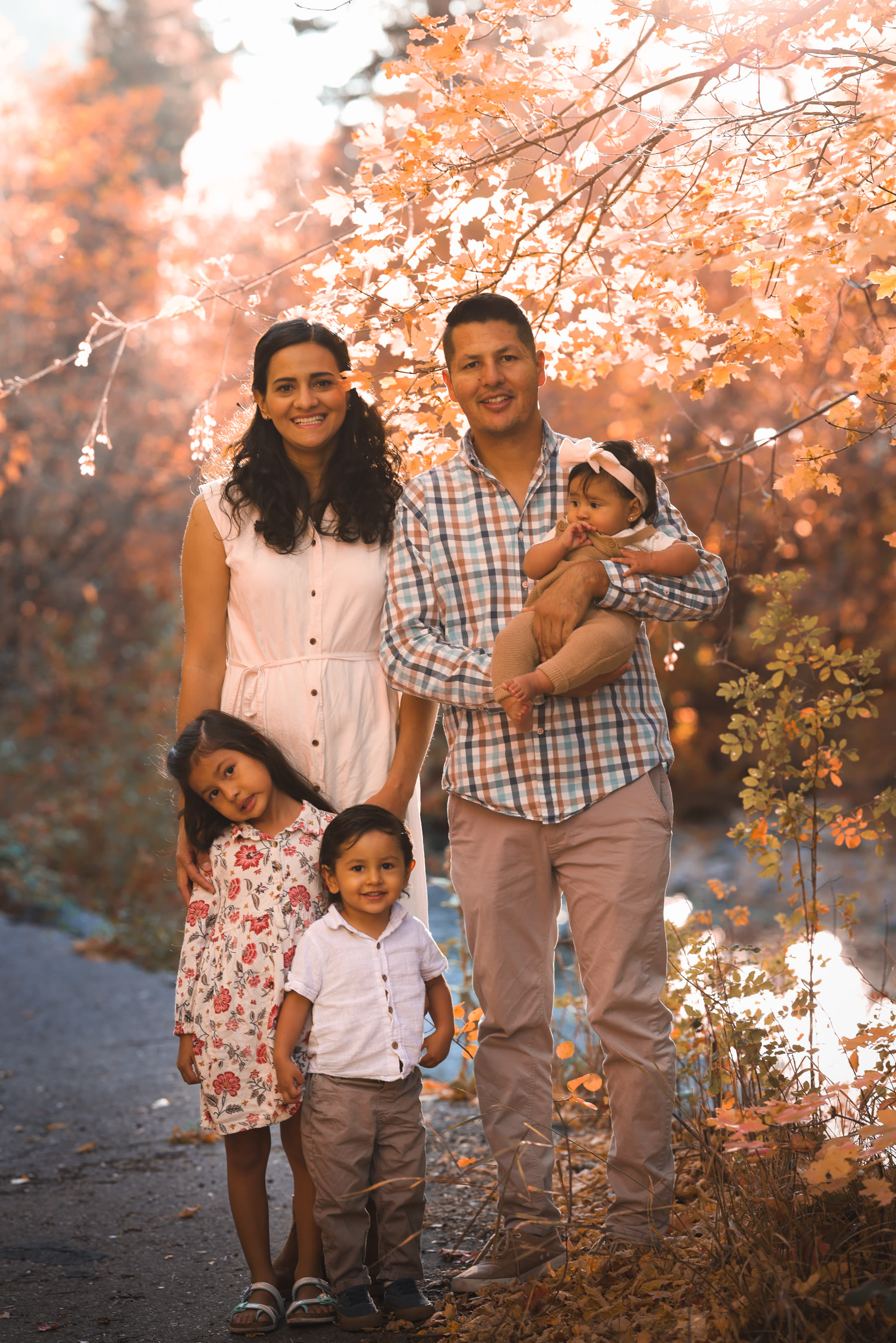Family portrait session, autumn