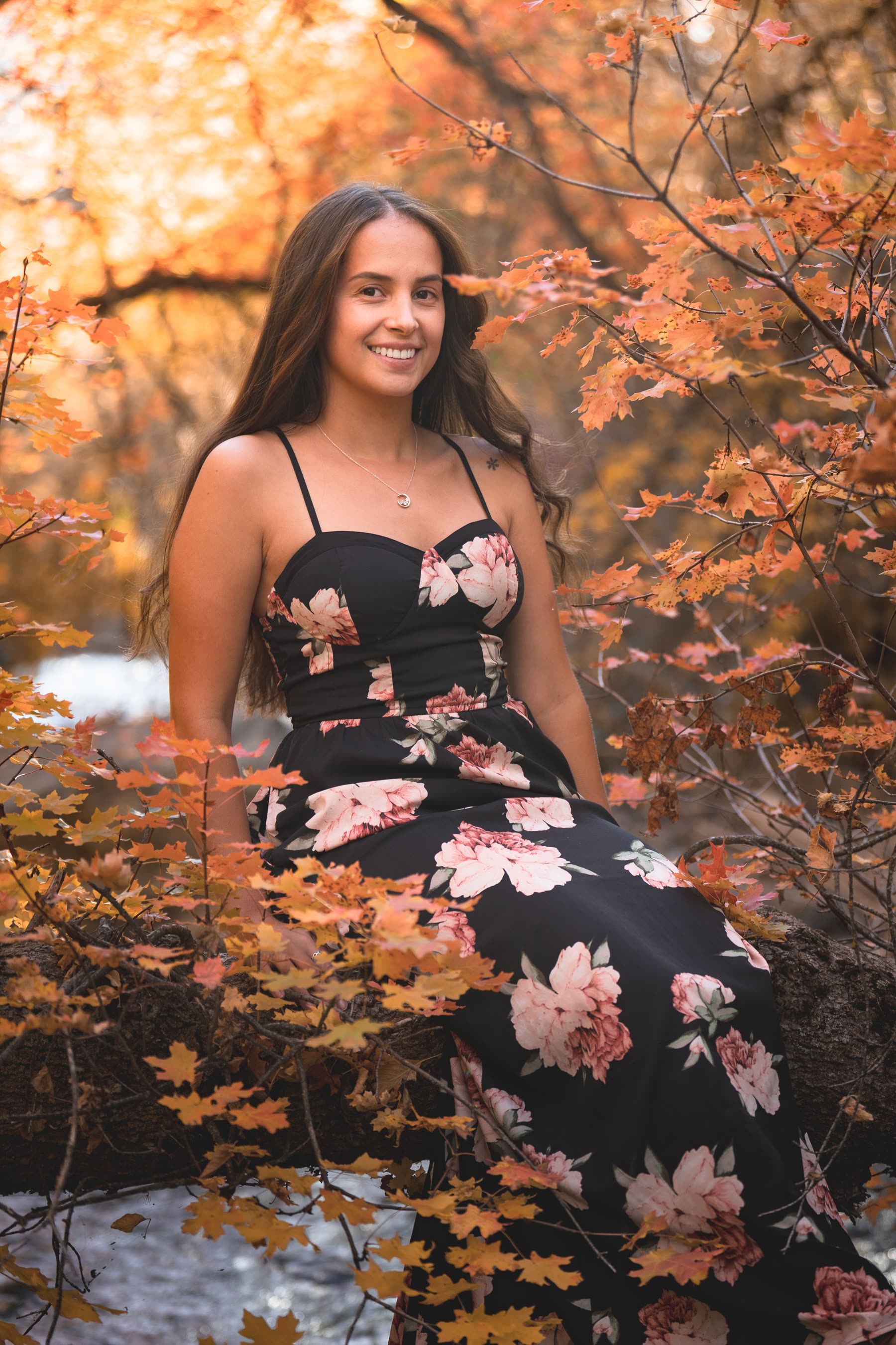 Portrait, autumn canyon light